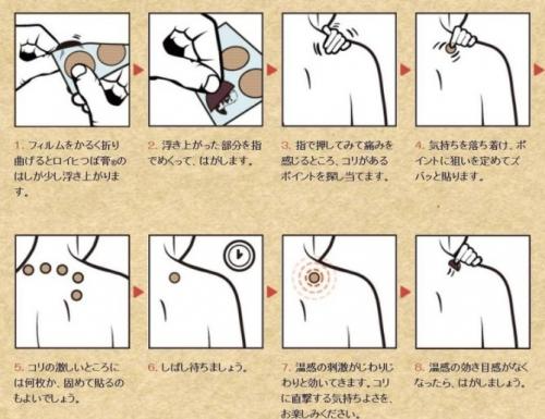 日本小判溫感穴道貼布156枚
